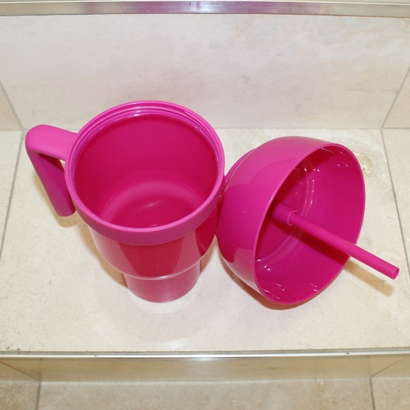 Cup and snack holder in pink (NWOT) - Picture 3 of 5